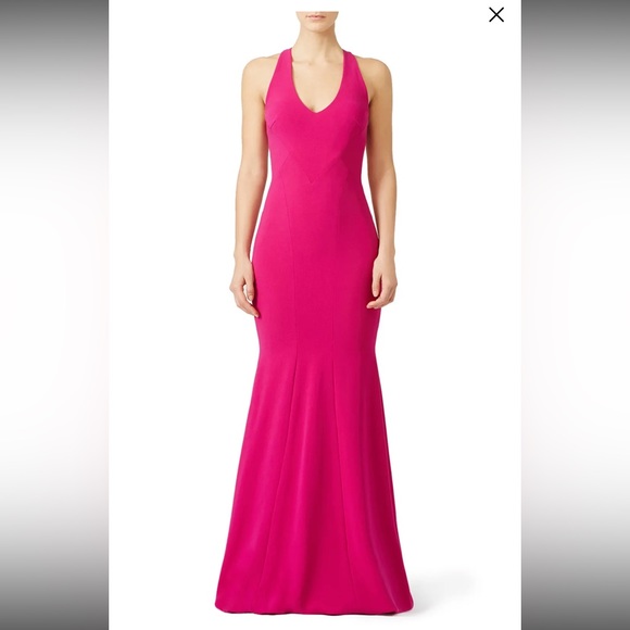 Theia Dresses & Skirts - Theia fuchsia smooth mermaid gown
